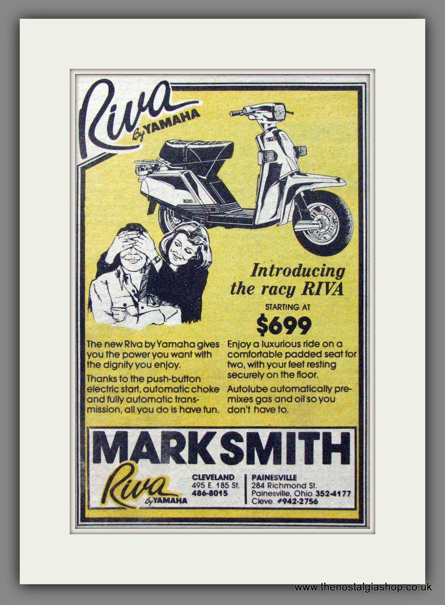 Riva Scooters by Yamaha. Original Advert 1983 (ref AD54034)