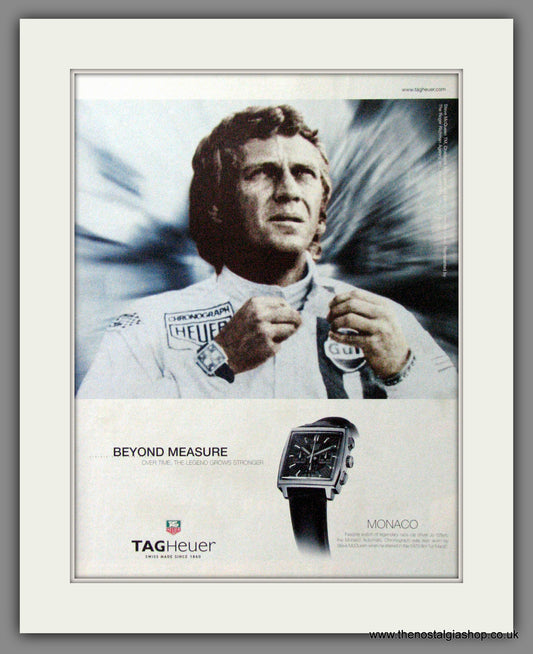 TagHeuer Watches. Monaco, Steve McQueen. Original Advert 2001 (ref AD54466)