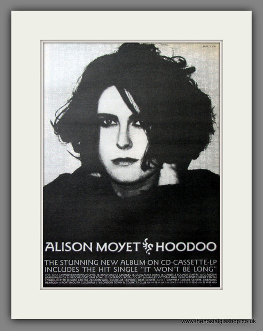 Alison Moyet. Hoodoo. Original Advert 1991 (ref AD11539)