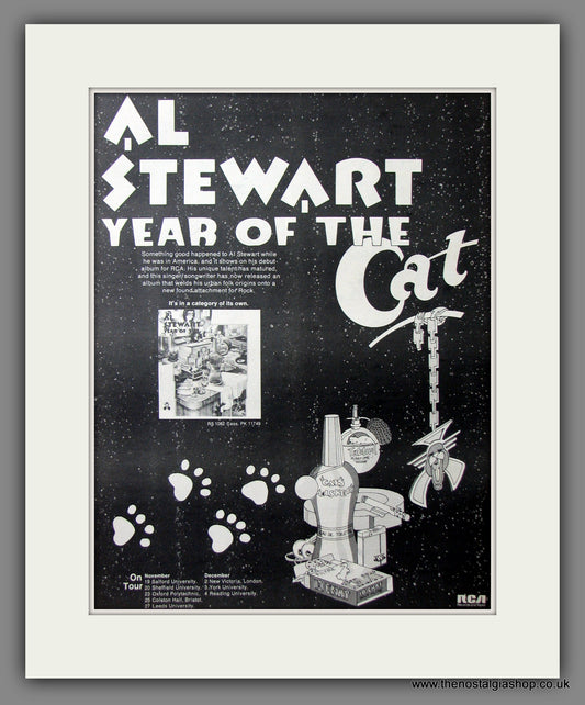 Al Stewart Year Of The Cat. Original Advert 1976 (ref AD11544)