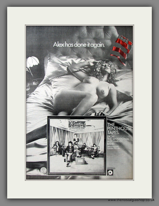 Alex Harvey Band (The Sensational). The Penthouse Tapes. Original Advert 1976 (ref AD11589)