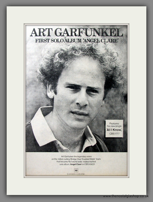 Art Garfunkel, Angel Clare. Original Advert 1973 (ref AD11625)