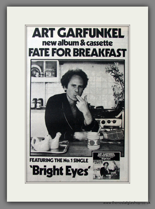 Art Garfunkel, Fate For Breakfast. Original Advert 1979 (ref AD11626)