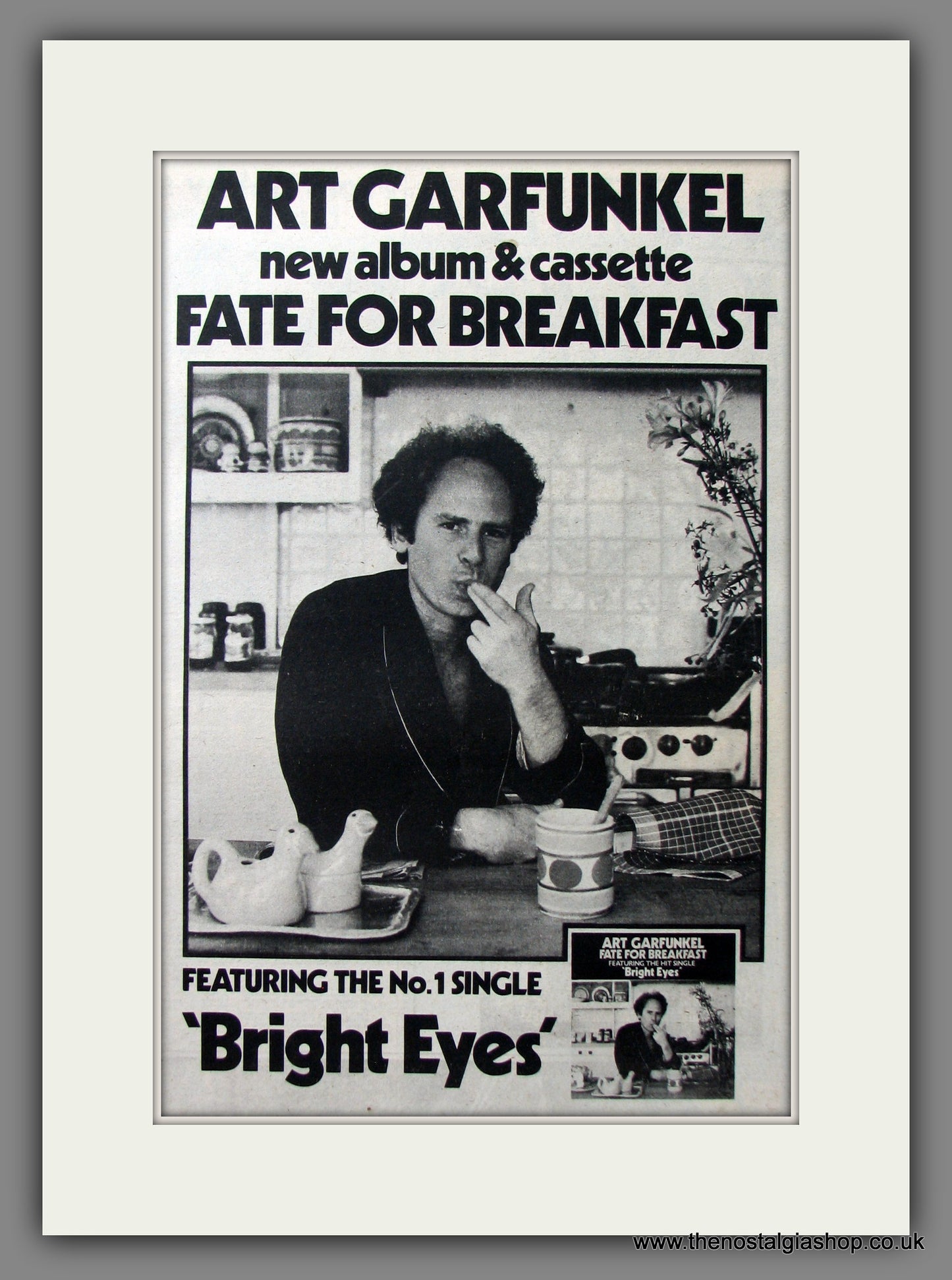 Art Garfunkel, Fate For Breakfast. Original Advert 1979 (ref AD11626)