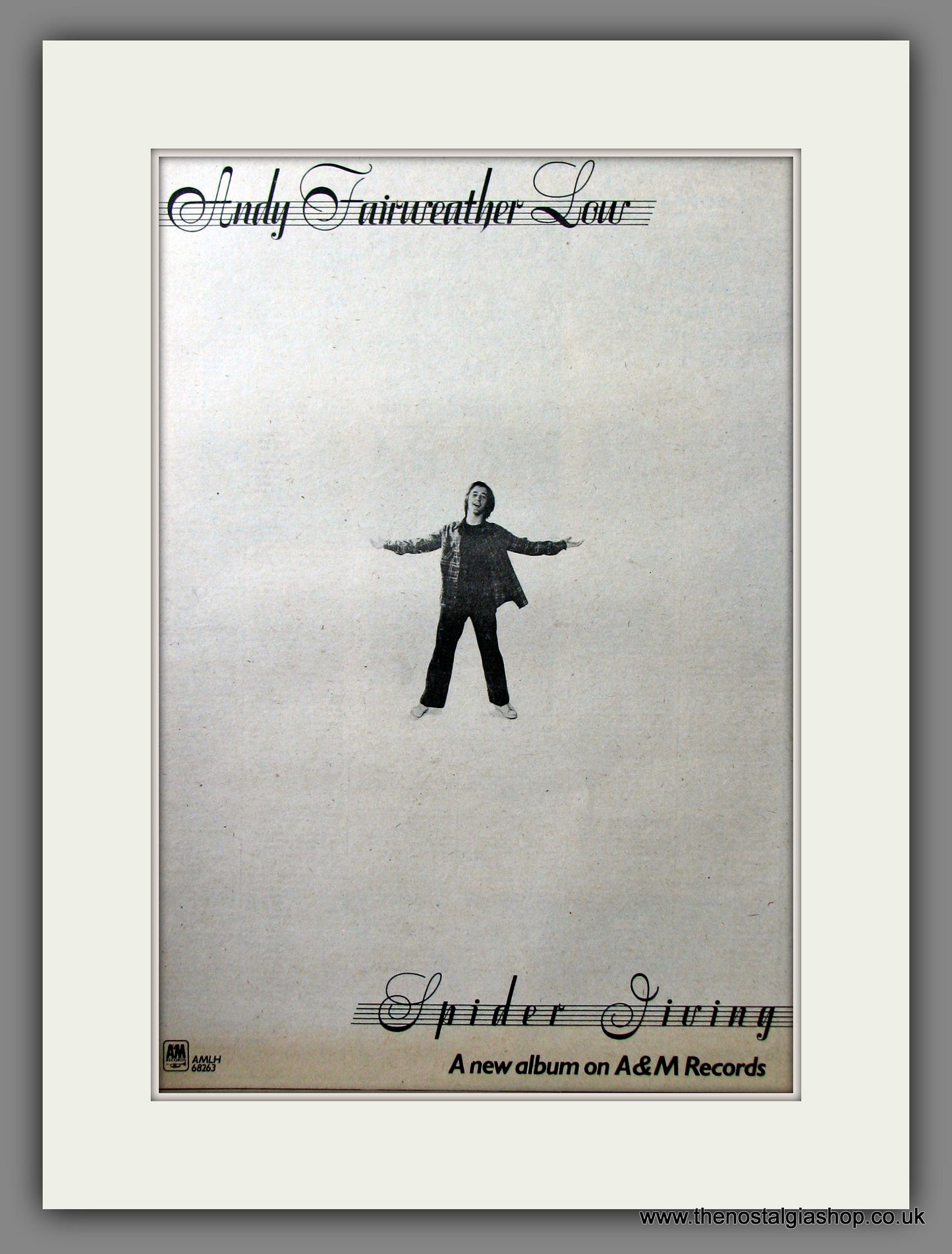 Andy Fairweather Low, Spider Jiving. Original Advert 1974 (ref AD11635)