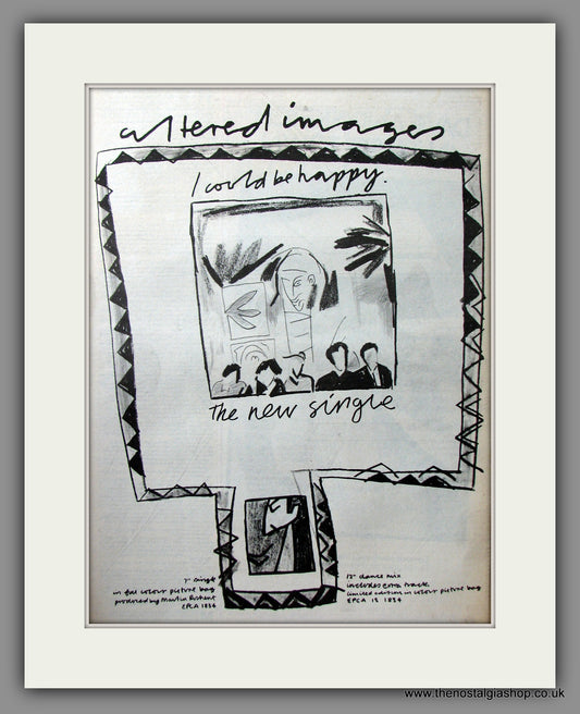 Altered Images, I Could Be Happy. Original Advert 1981 (ref AD11648)