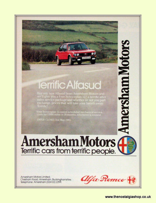 Alfa Romeo Alfasud. Original Advert 1983 (ref AD50052)