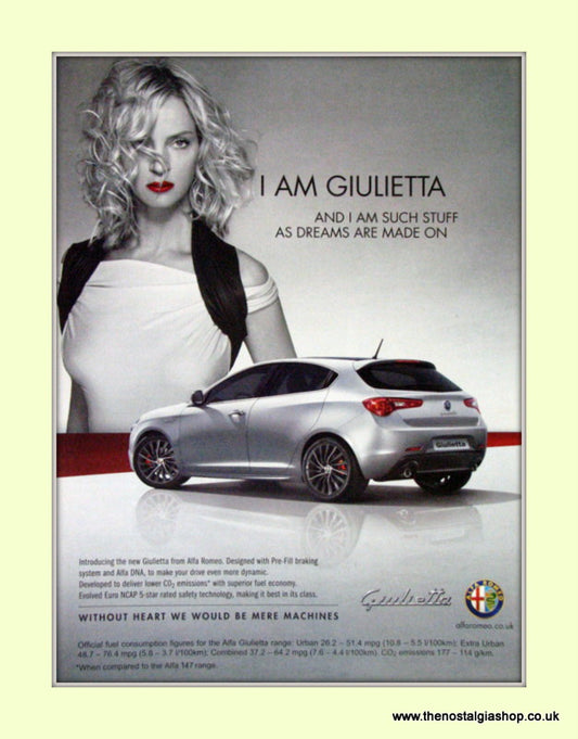 Alfa Romeo Giulietta Featuring Uma Thurman. Original Advert 2010 (ref AD50082)