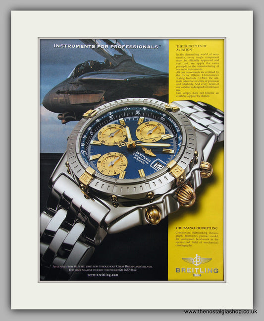 Breitling Watches.Original Advert 2002 (ref AD6855)