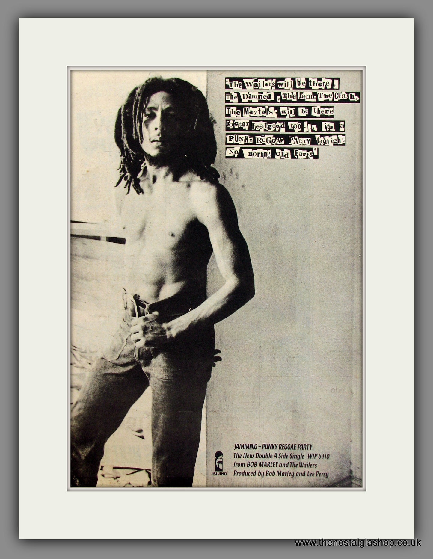 Bob Marley And The Wailers. Jamming-Punky Reggae Party. Original Advert 1977 (ref AD11759)