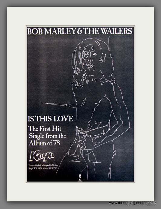 Bob Marley And The Wailers. Is This love. Original Advert 1983 (ref AD11763)