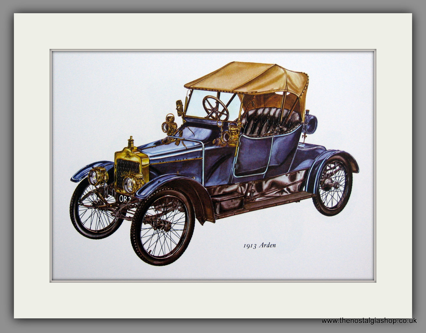 Arden 1913. Mounted Print.