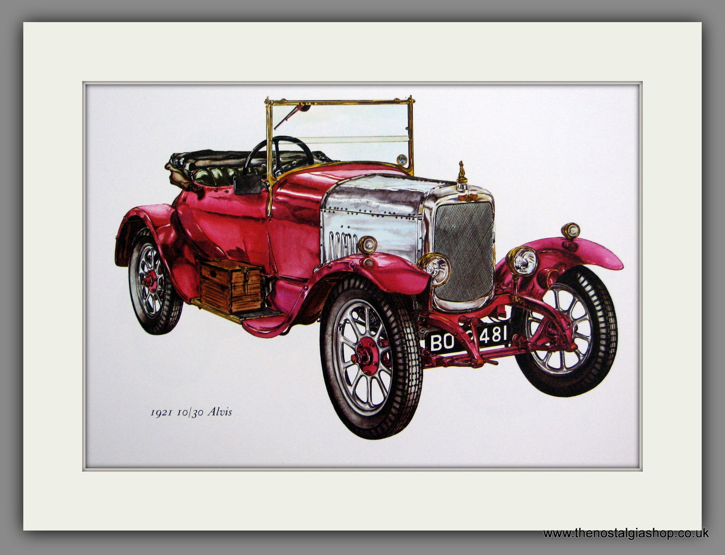 Alvis 10/30 1921. Mounted Print.