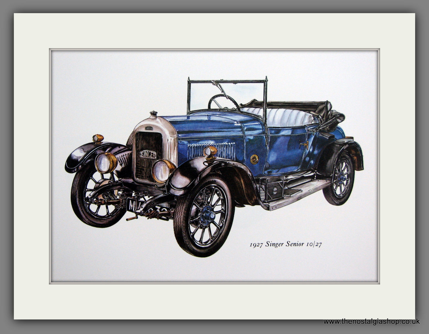 Singer Senior 10/27 1927. Mounted Print.