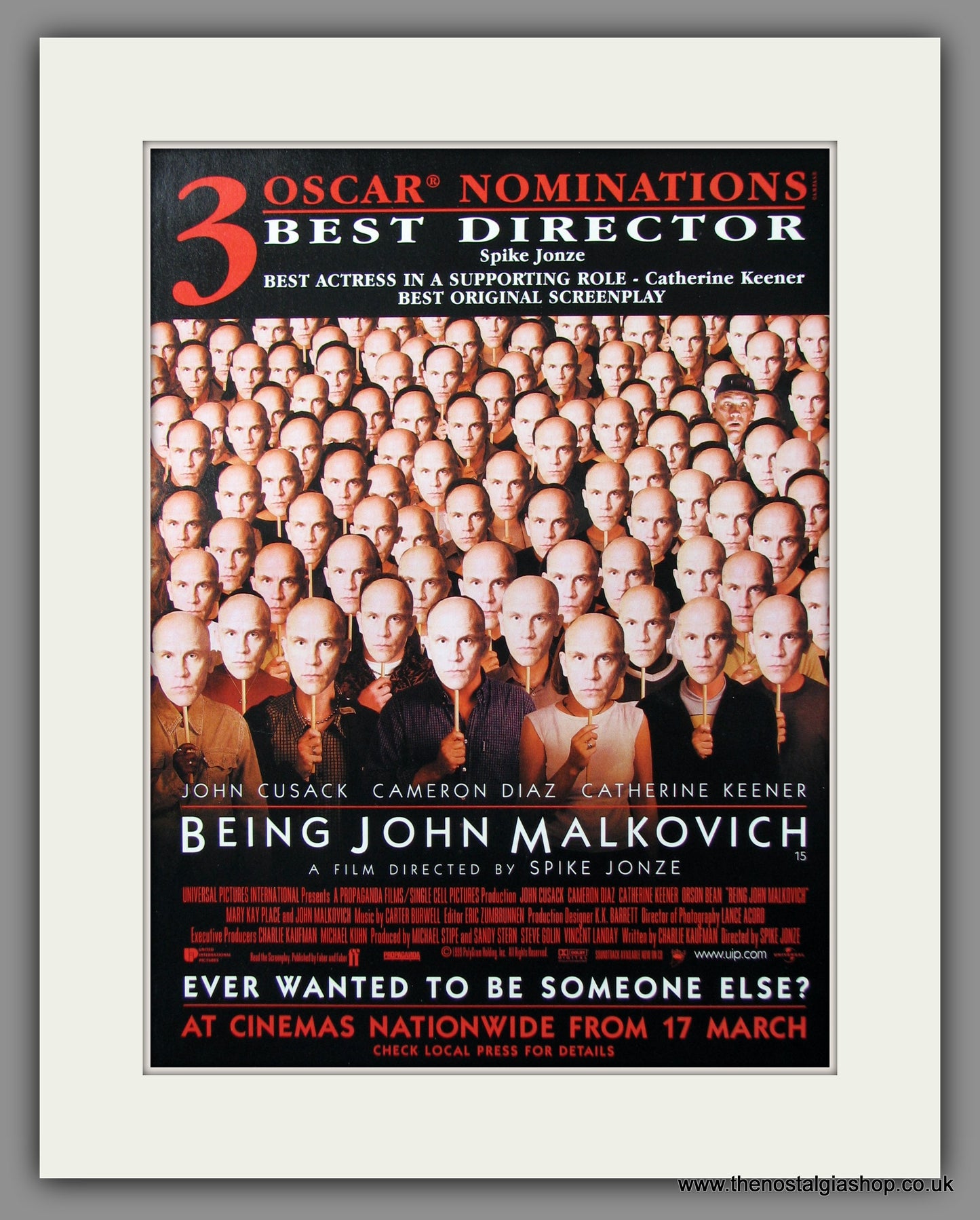 Being John Malkovich. 1999 Original Advert (ref AD54759)