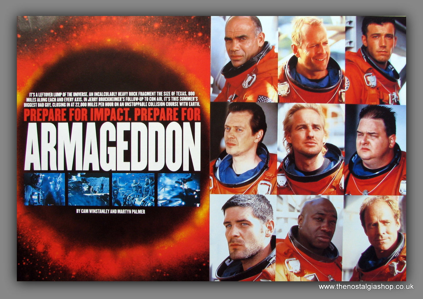Armageddon. 1998 Original Double Advert (ref AD54767)