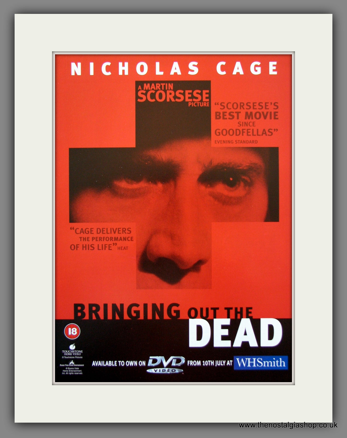 Bringing Out The Dead. Nicholas Cage. 2000 Original Advert (ref AD54528)