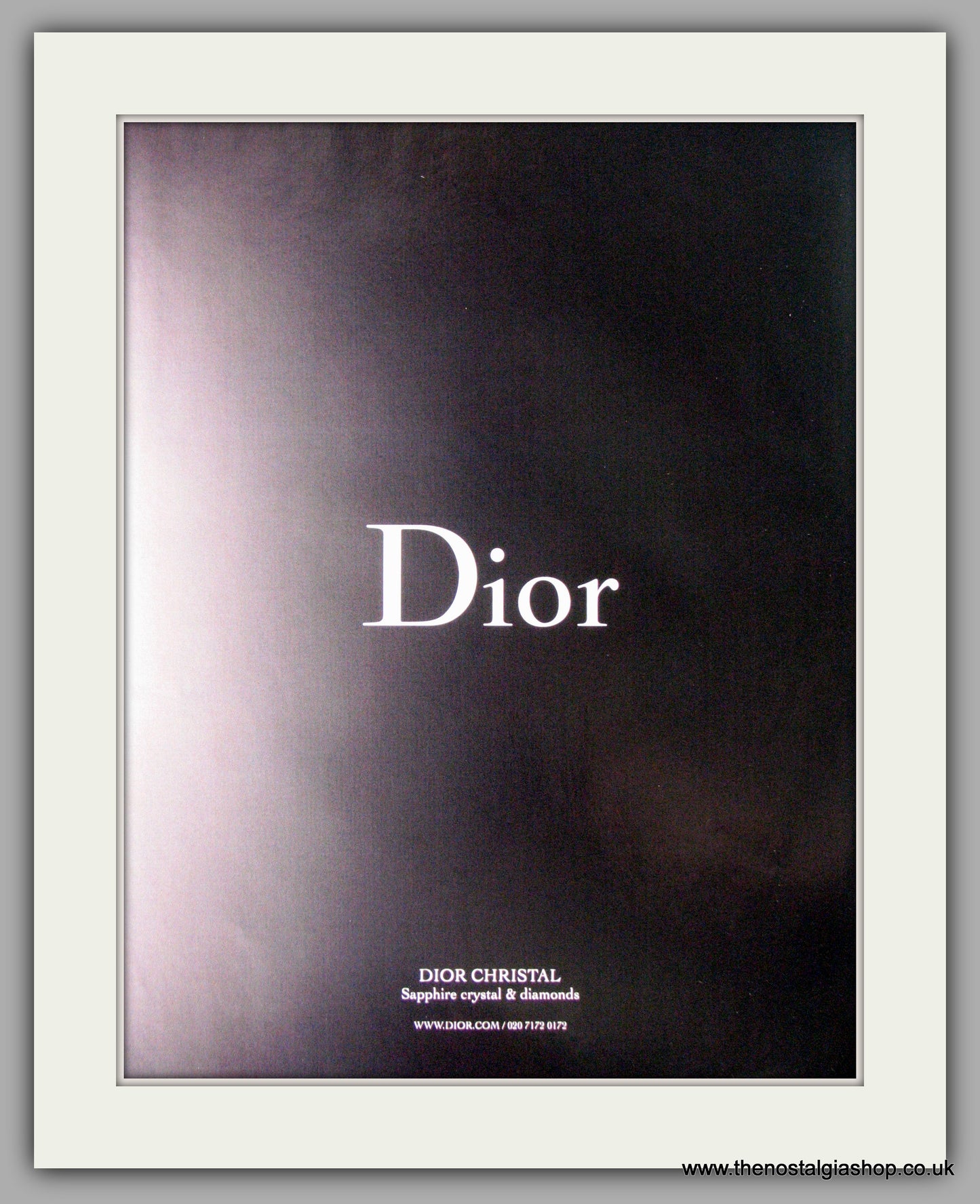 Dior Christal Automatic Watch. Original Double Advert 2010 (ref AD50173)