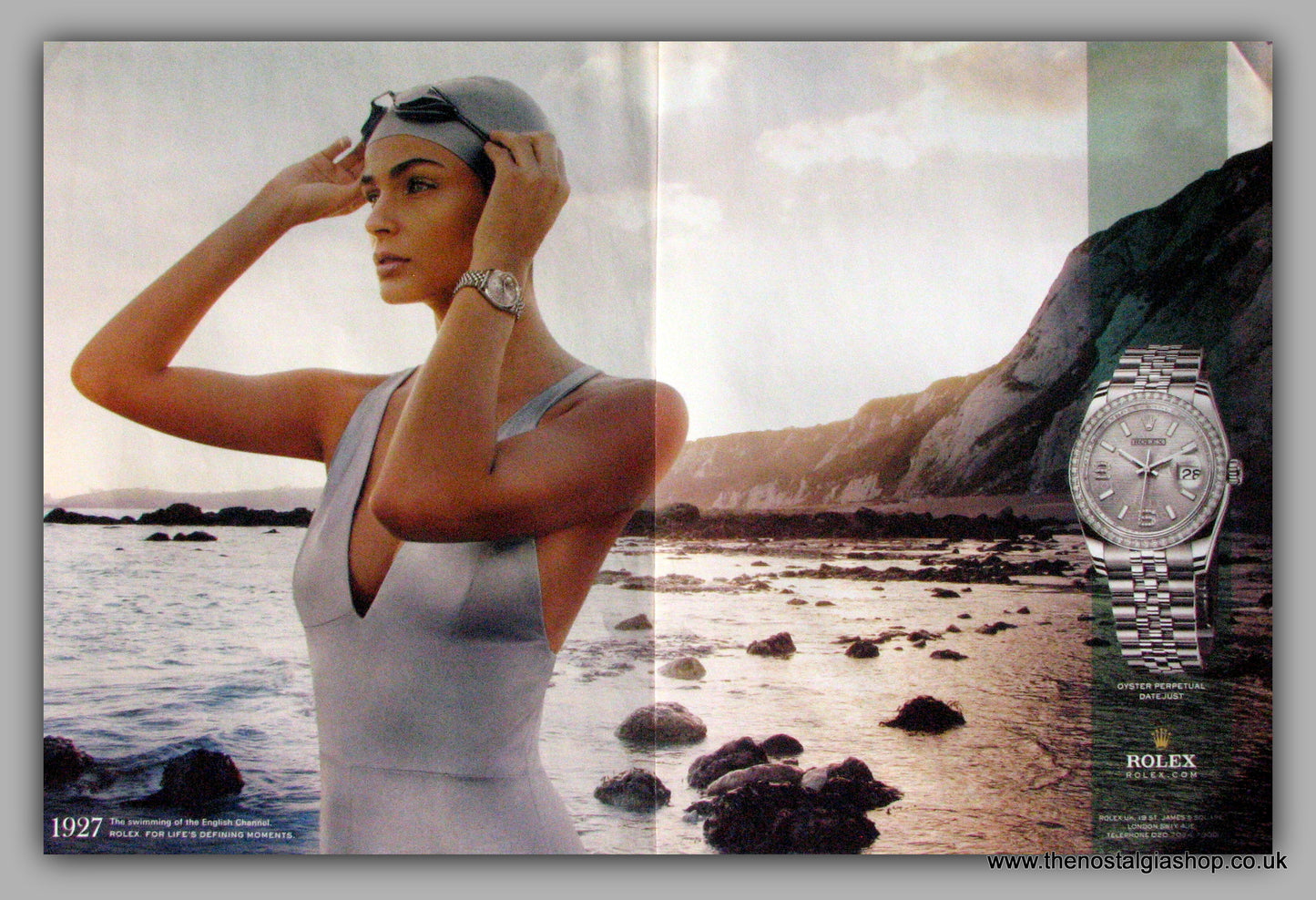 Rolex Oyster Perpetual Datejust Watch. Original Double Advert 2010 (ref AD50177)