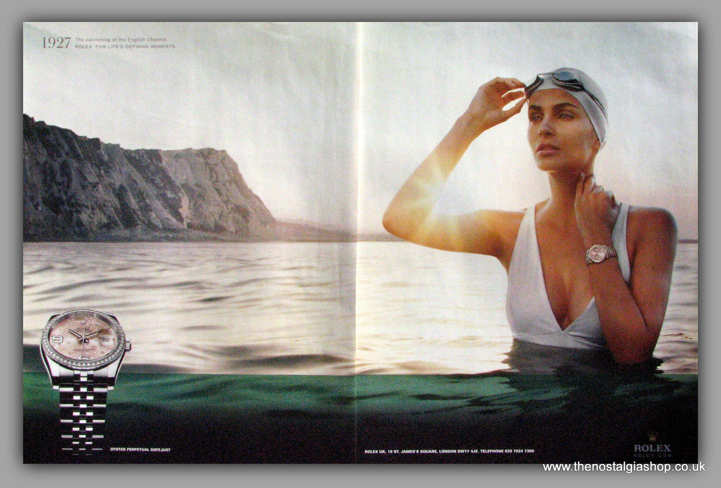 Rolex Oyster Perpetual Datejust Watch. Original Double Advert 2010 (ref AD50179)