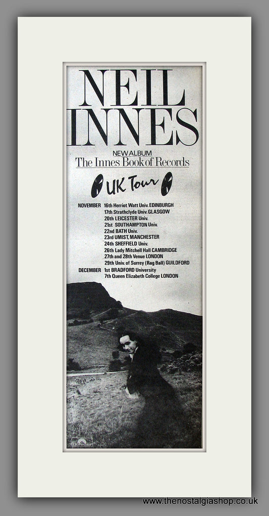 Neil Innes. UK Tour Dates. Original Advert 1979 (ref AD200008)