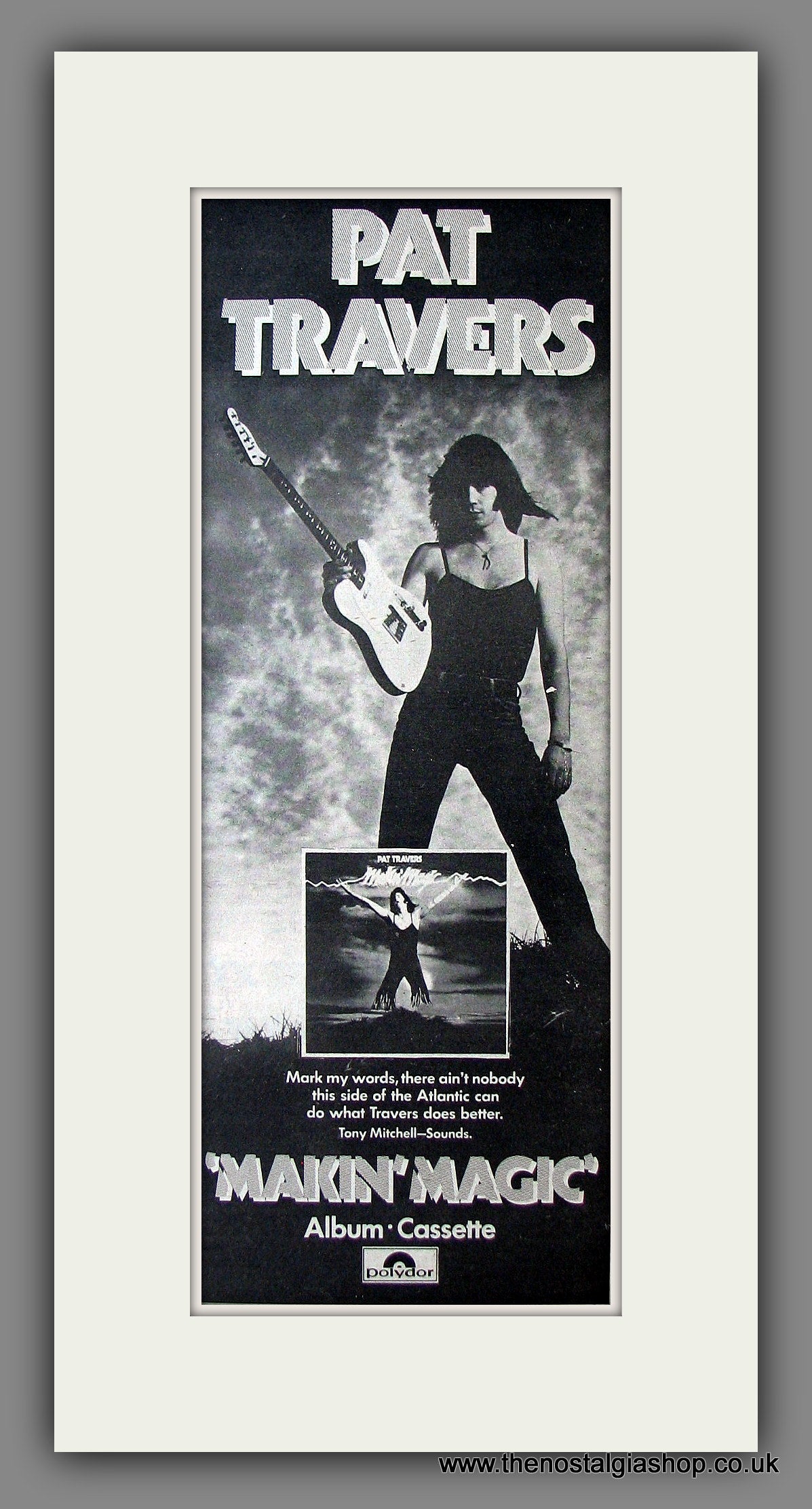 Pat Travers. Makin' Magic. Original Advert 1977 (ref AD200080)