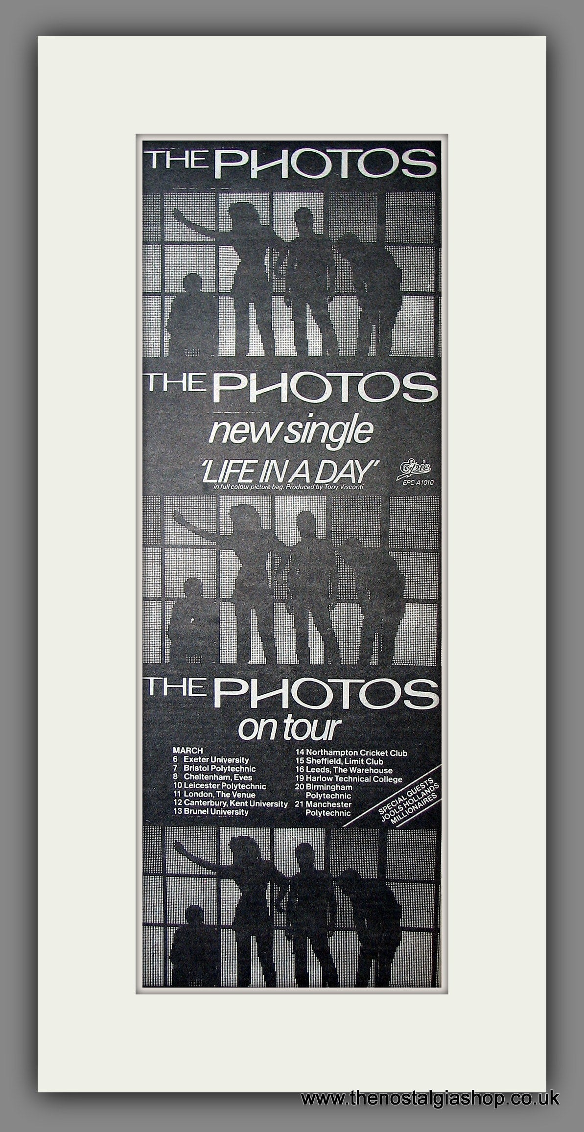 Photos (The) Life In A Day, UK Tour. Original Advert 1981 (ref AD200116)