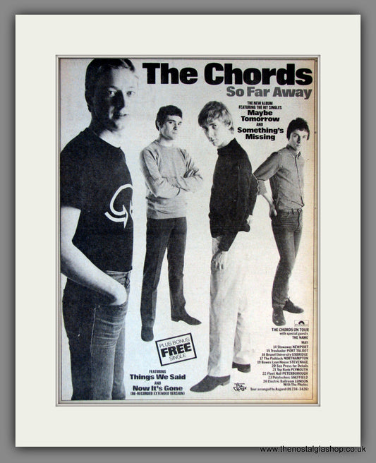 Chords (The) So Far Away. Original Advert 1980 (ref AD11789)