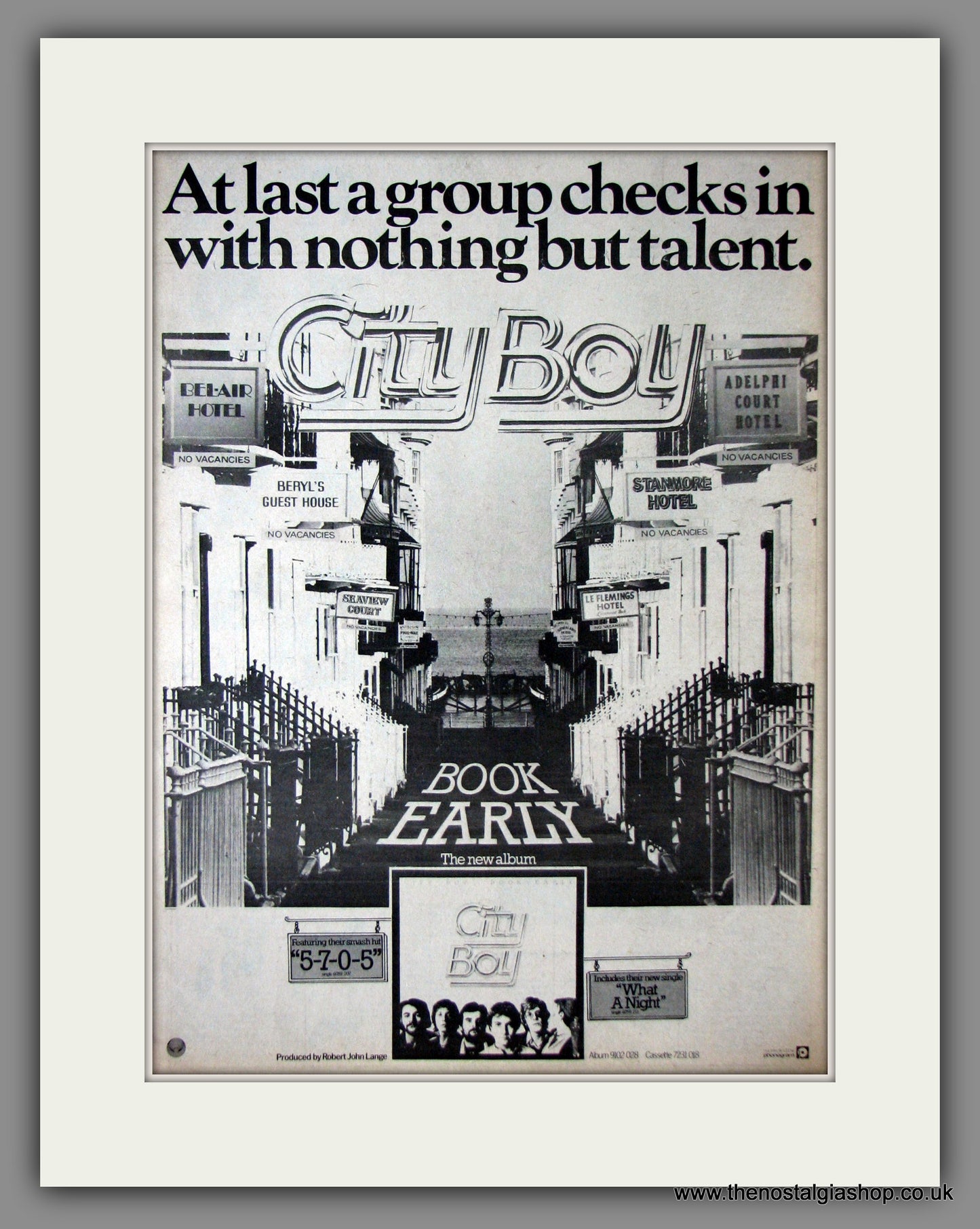 City Boy. Book Early. Original Advert 1978 (ref AD11874)