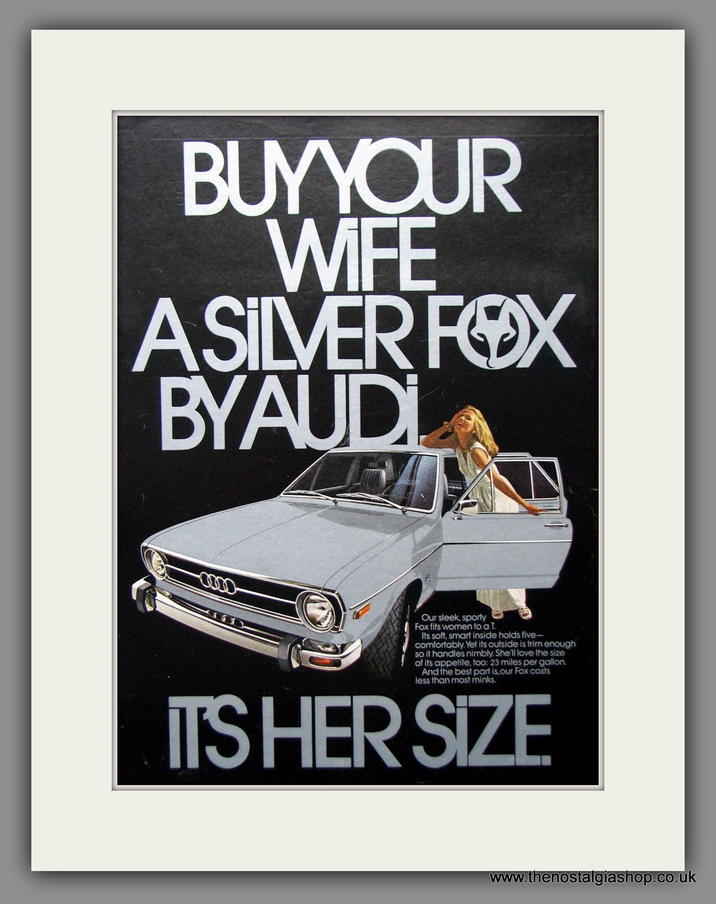 Audi Fox. Original American Advert 1973 (ref AD54587)