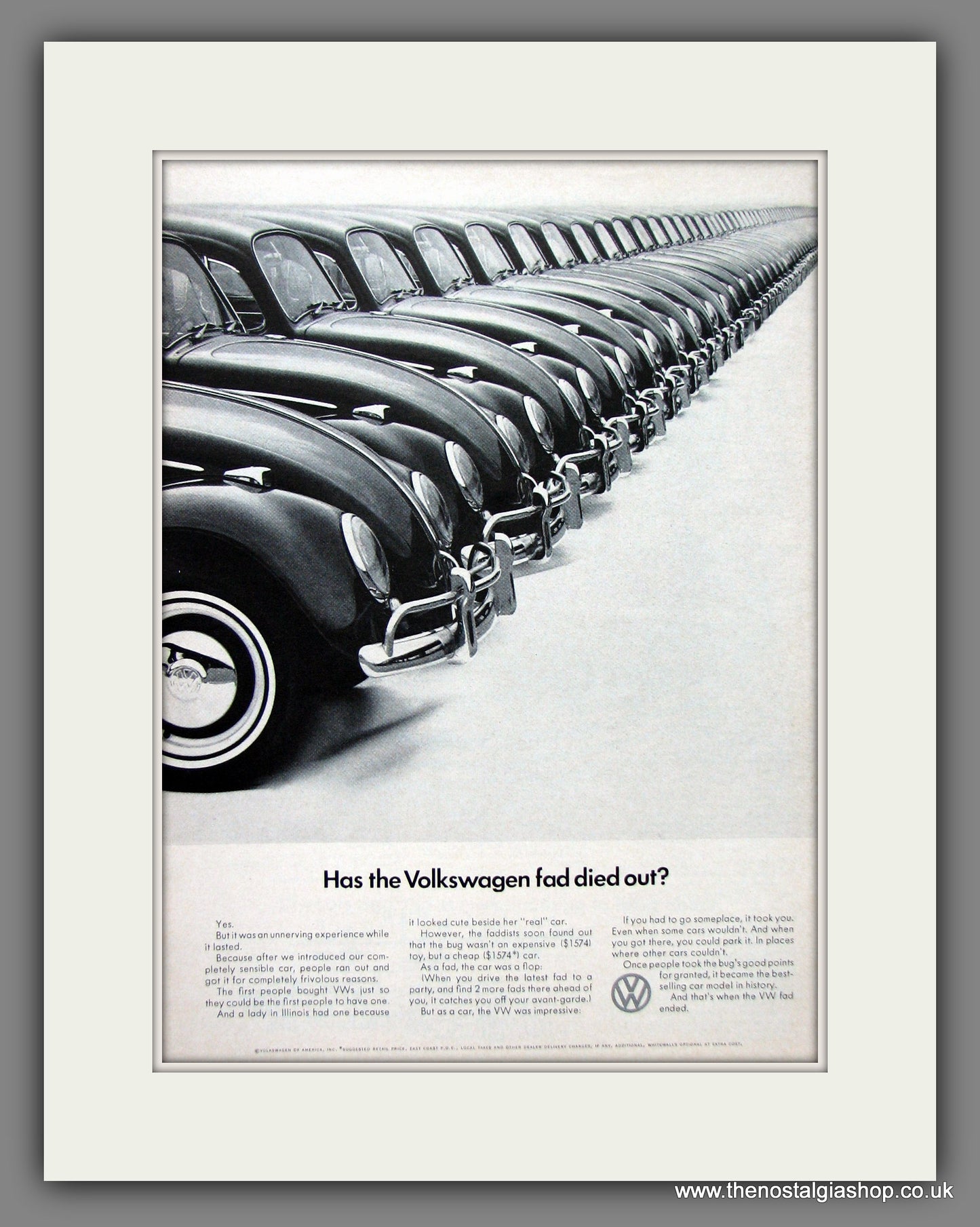Volkswagen Beetle. Original American Advert 1966 (ref AD54695)