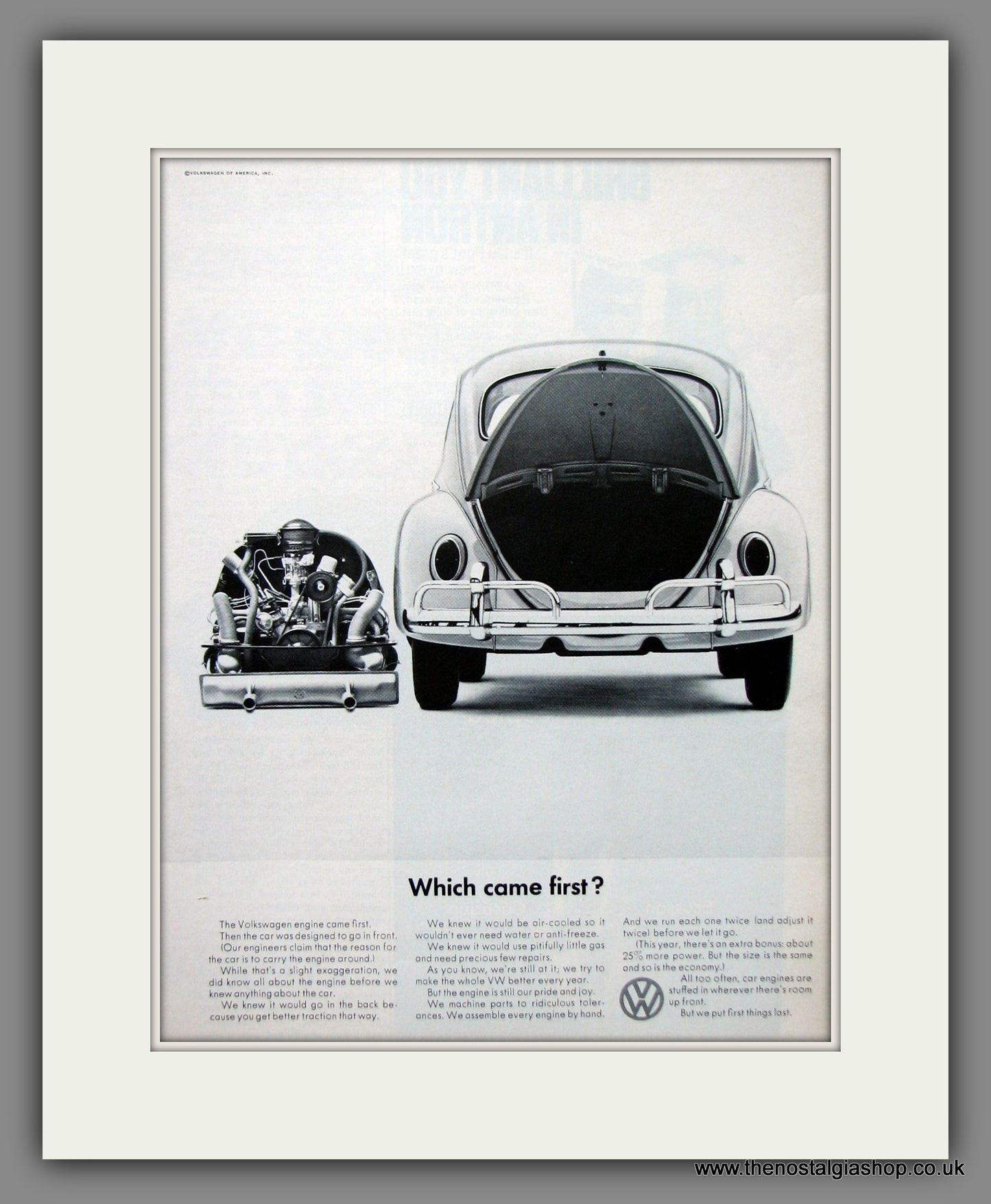 Volkswagen Beetle. Original American Advert 1965 (ref AD54699)