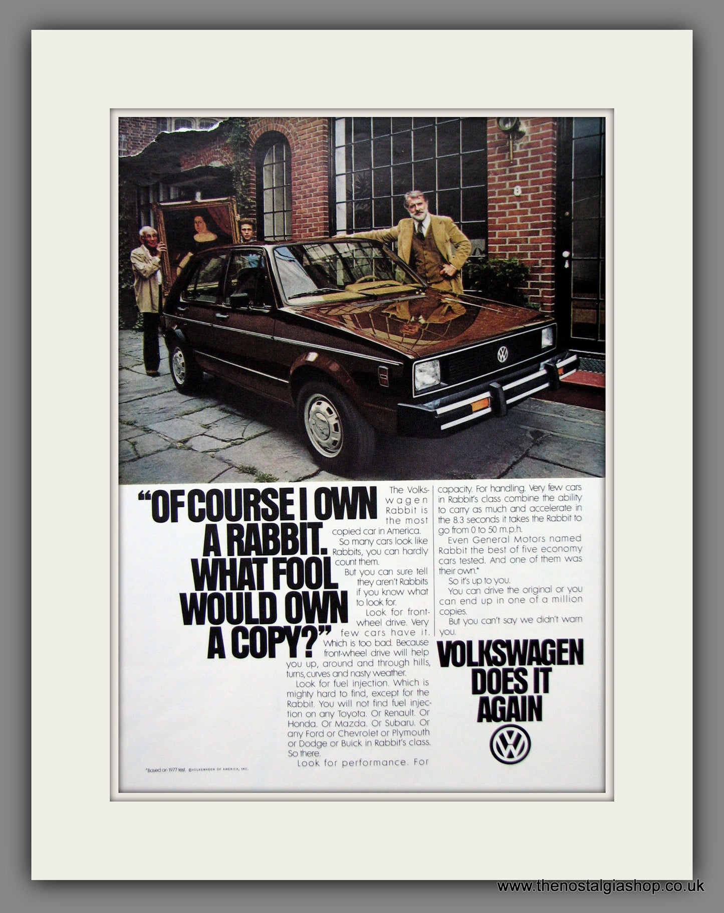 Volkswagen Rabbit. Original American Advert 1979 (ref AD54712)