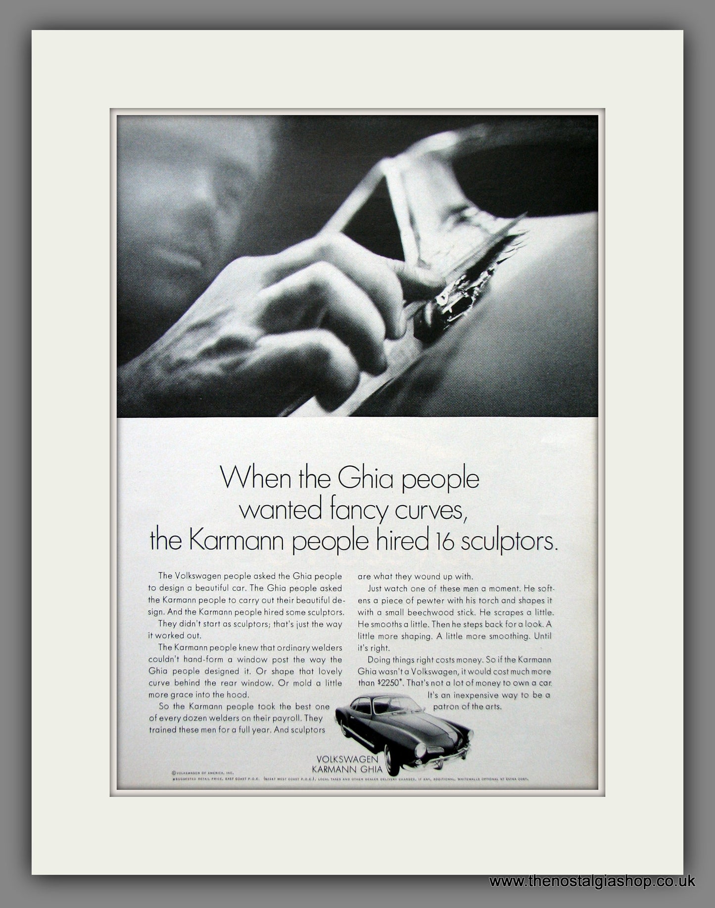 Volkswagen Karmann Ghia. Original American Advert 1967 (ref AD54720)