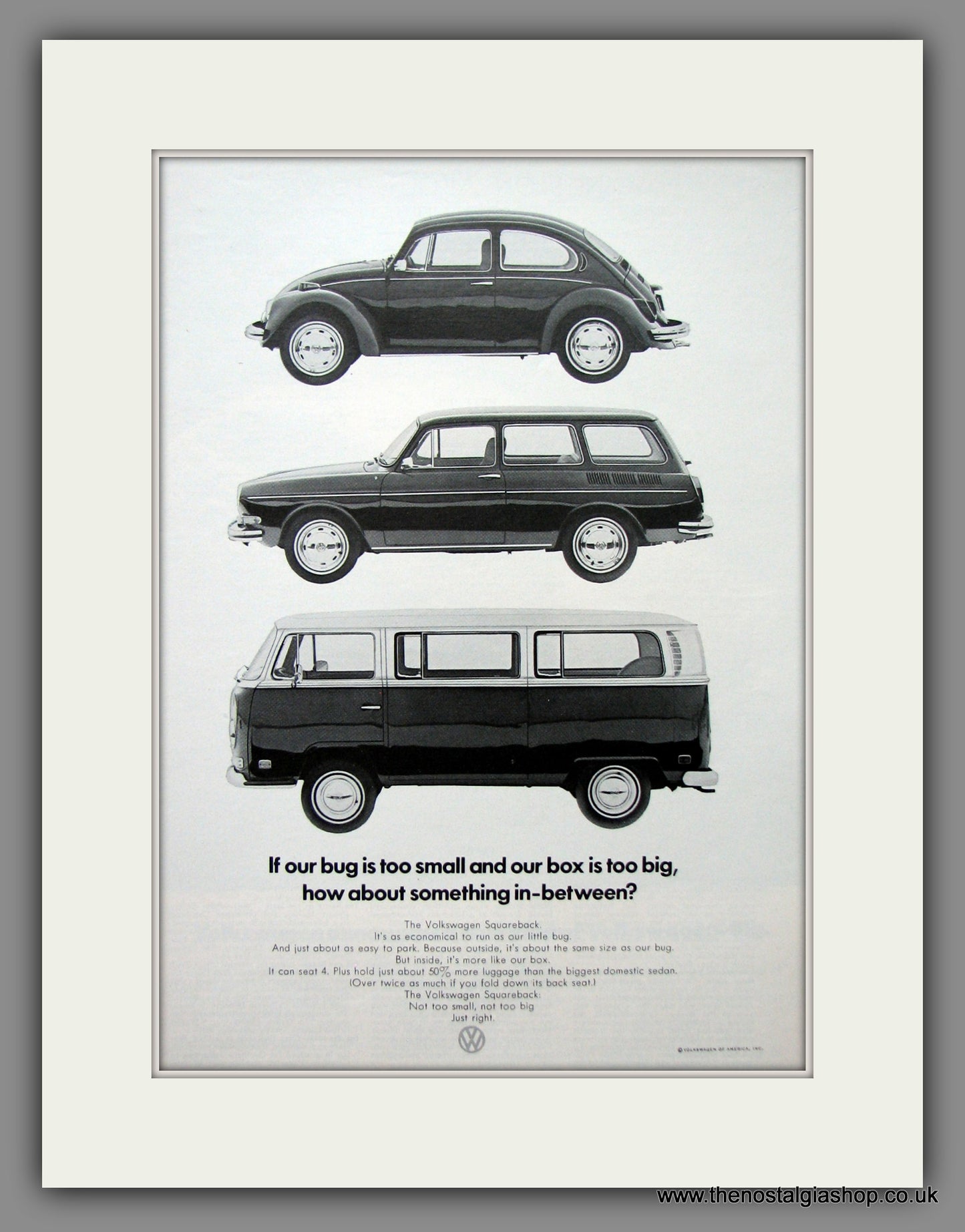 Volkswagen Squareback. Original American Advert 1971 (ref AD54801)