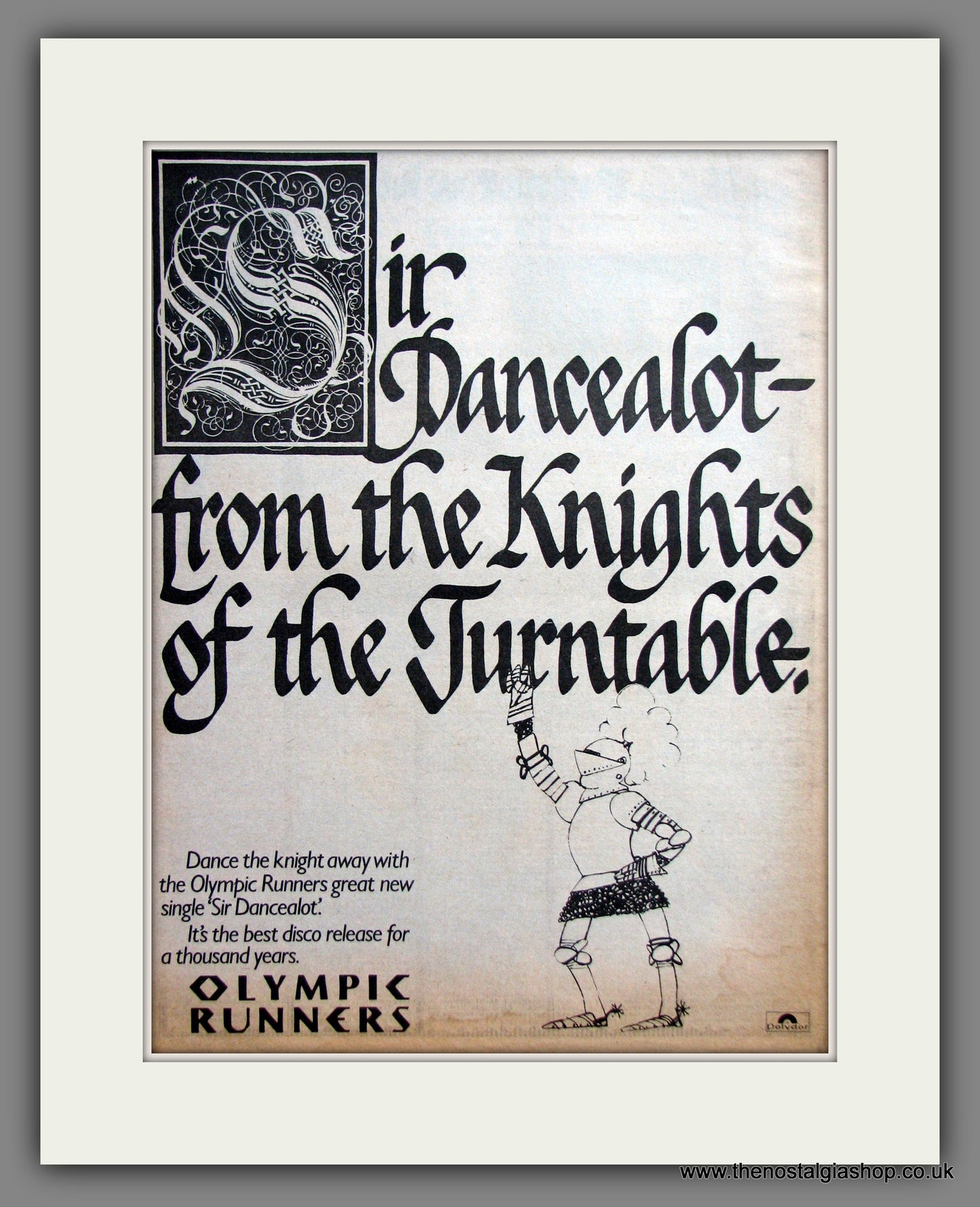 Olympic Runners, Sir Dancealot. Original Advert 1979 (ref AD11928)