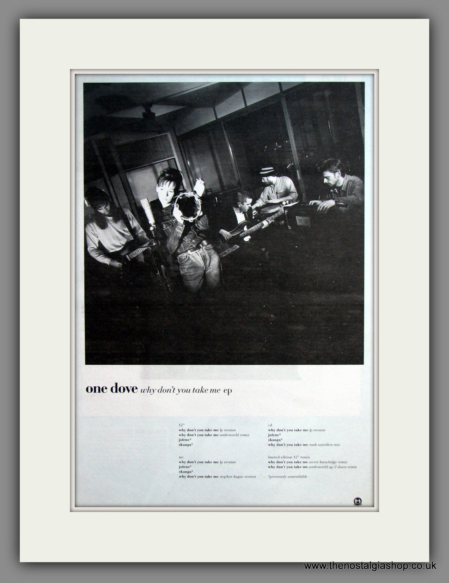 One Dove, Why Don't You Take Me. Original Advert 1994 (ref AD11924)