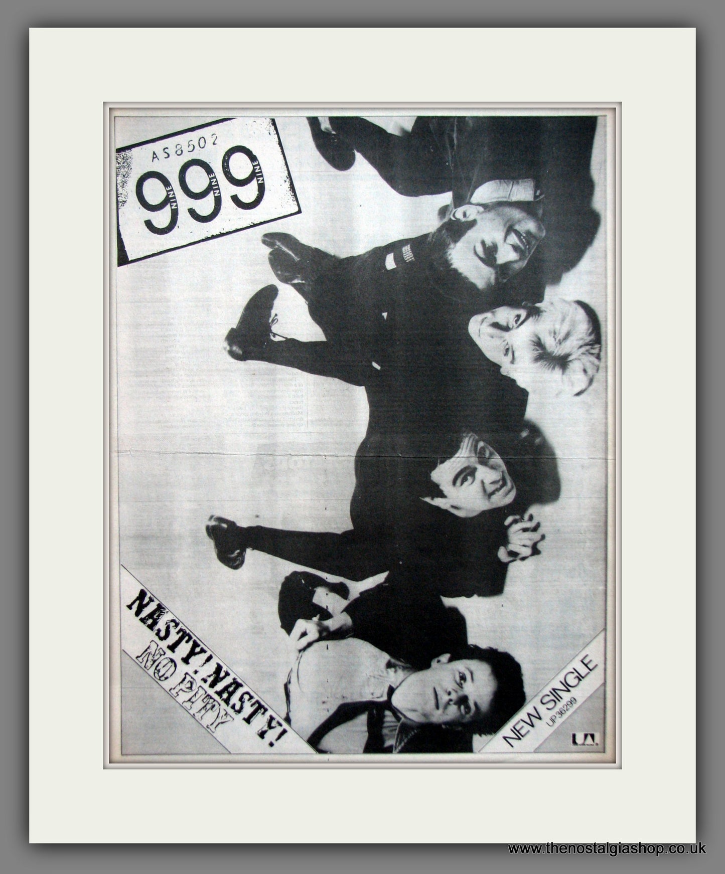 Nine Nine Nine. Nasty Nasty, No Pity. Original Advert 1977 (ref AD11936)