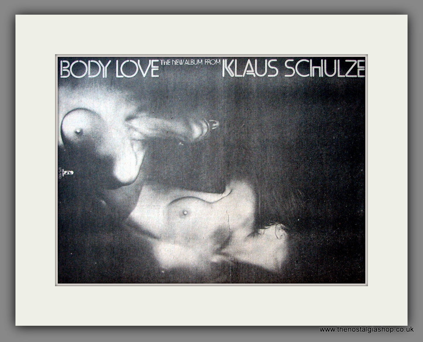 Klaus Schulze. Body Love. Original Advert 1977 (ref AD11983)