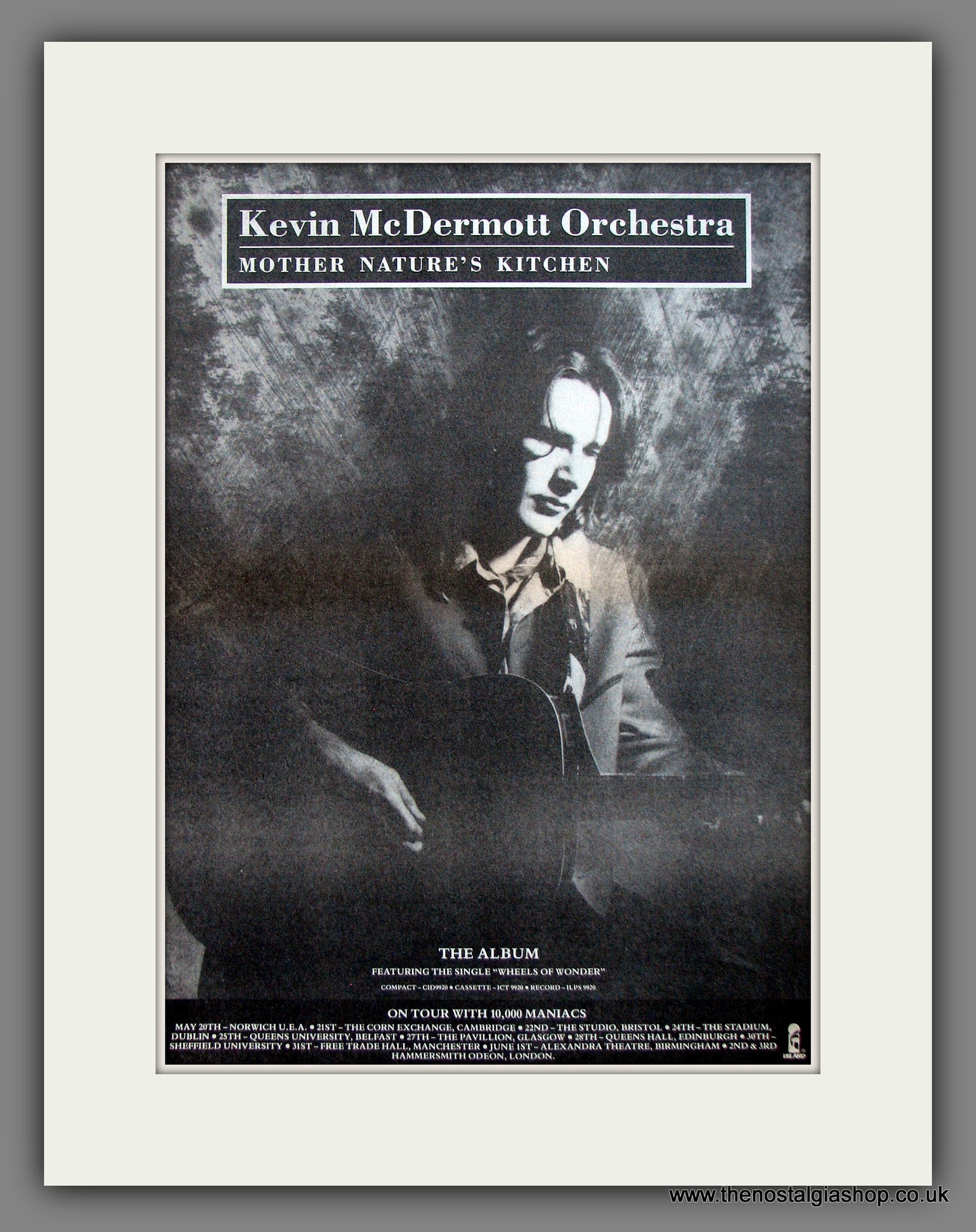 Kevin McDermott Orchestra. Mother Nature's Kitchen. Original Advert 1989 (ref AD11990)
