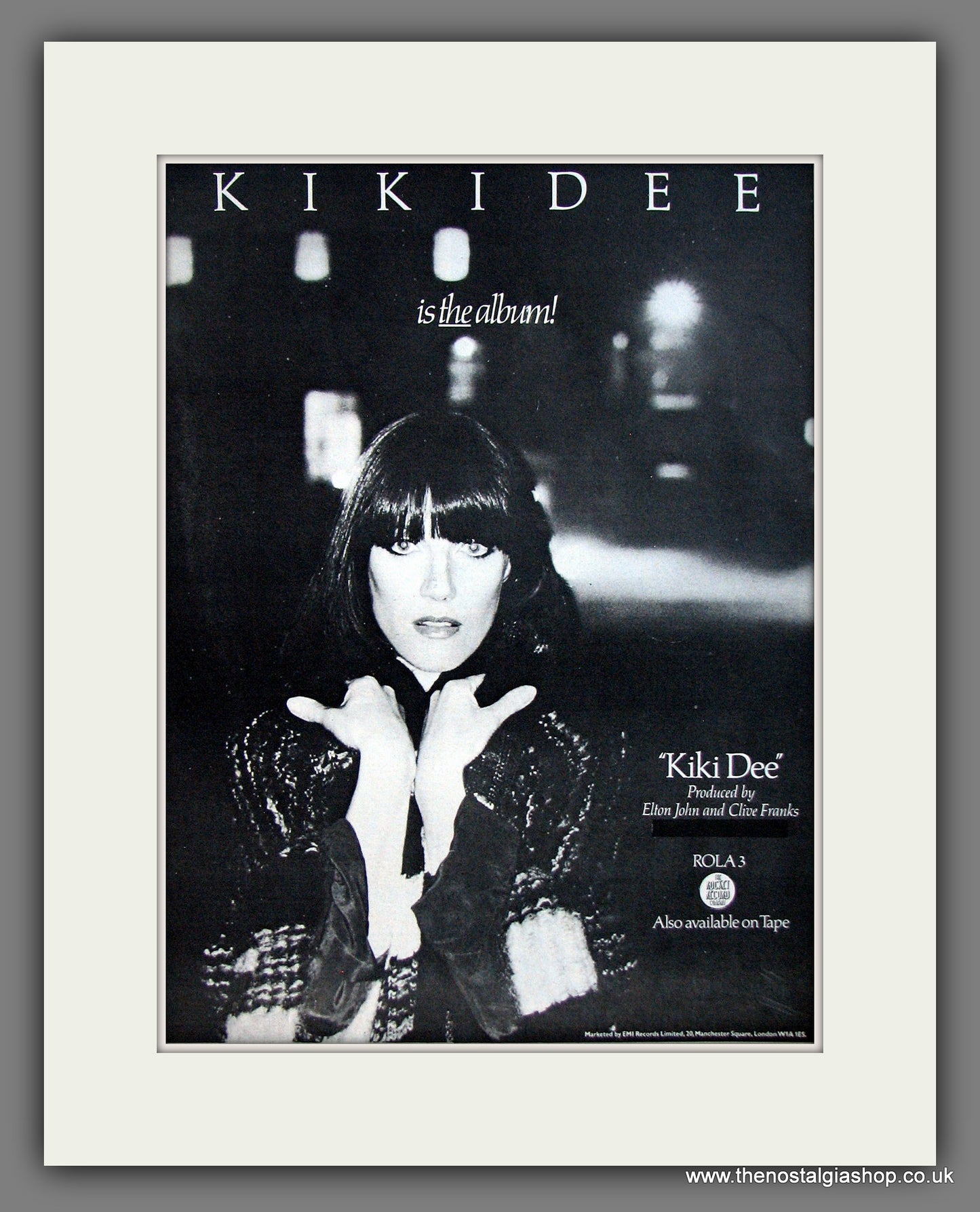 Kiki Dee. Original Advert 1977 (ref AD11993)