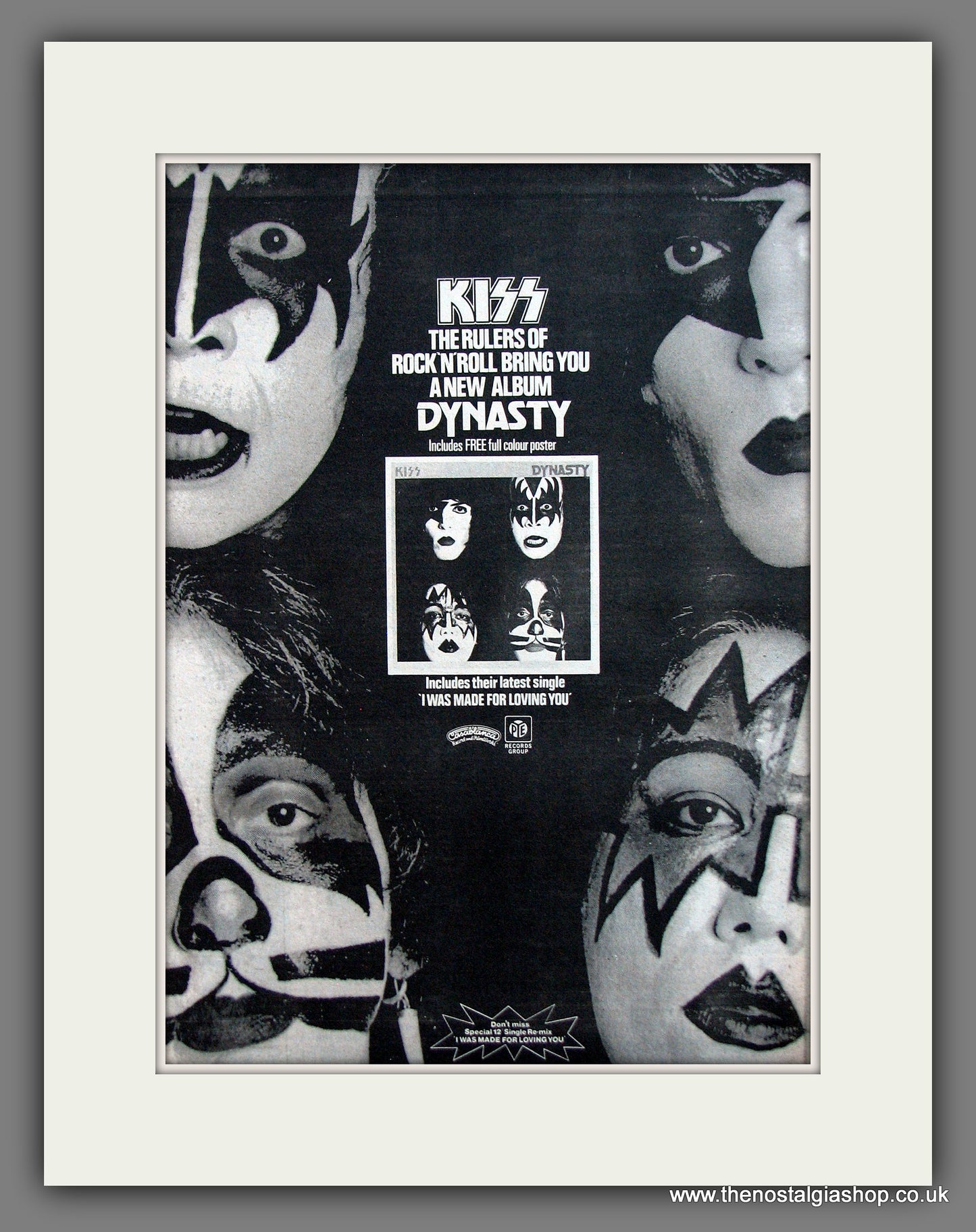 Kiss. Dynasty. Original Advert 1979 (ref AD12007)