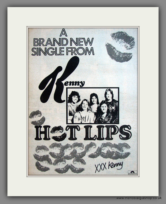 Kenny. Hot Lips. Original Advert 1976 (ref AD12011)