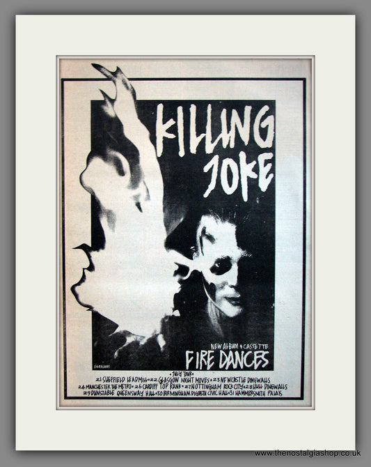 Killing Joke. Fire Dances. Original Advert 1983 (ref AD12001)