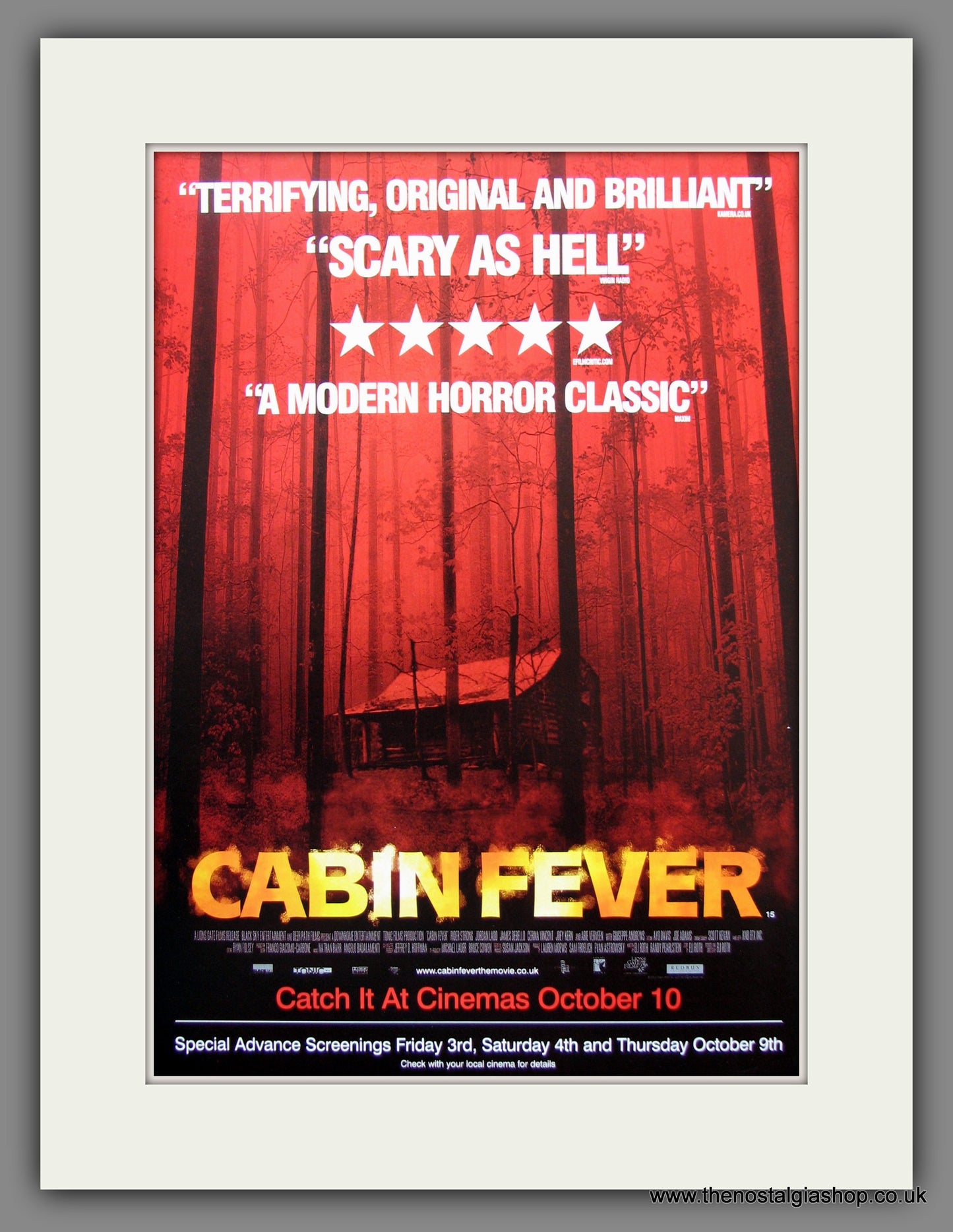 Cabin Fever. 2003 Original Advert (ref AD54772)