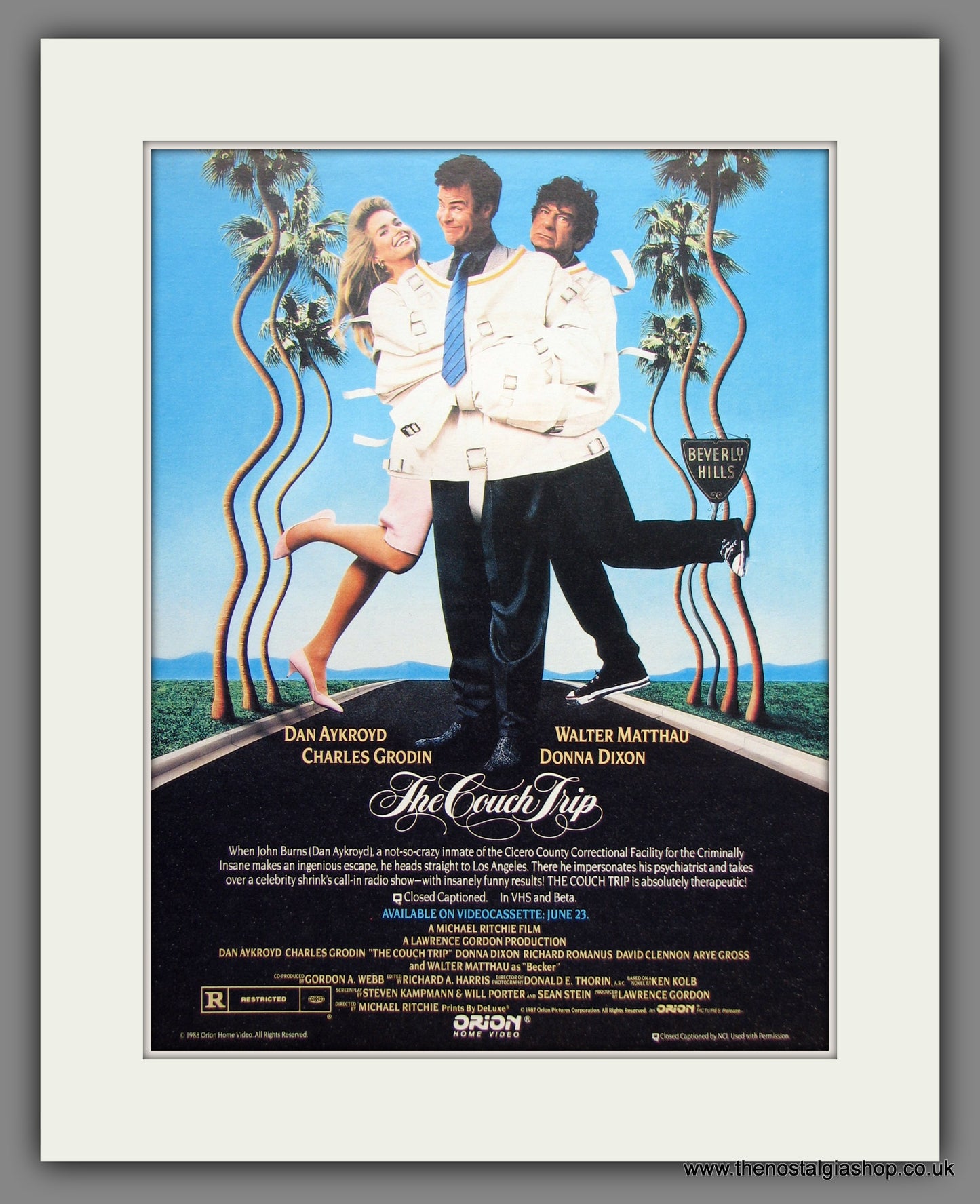 The Couch Trip. 1988 Original Advert (ref AD54842)