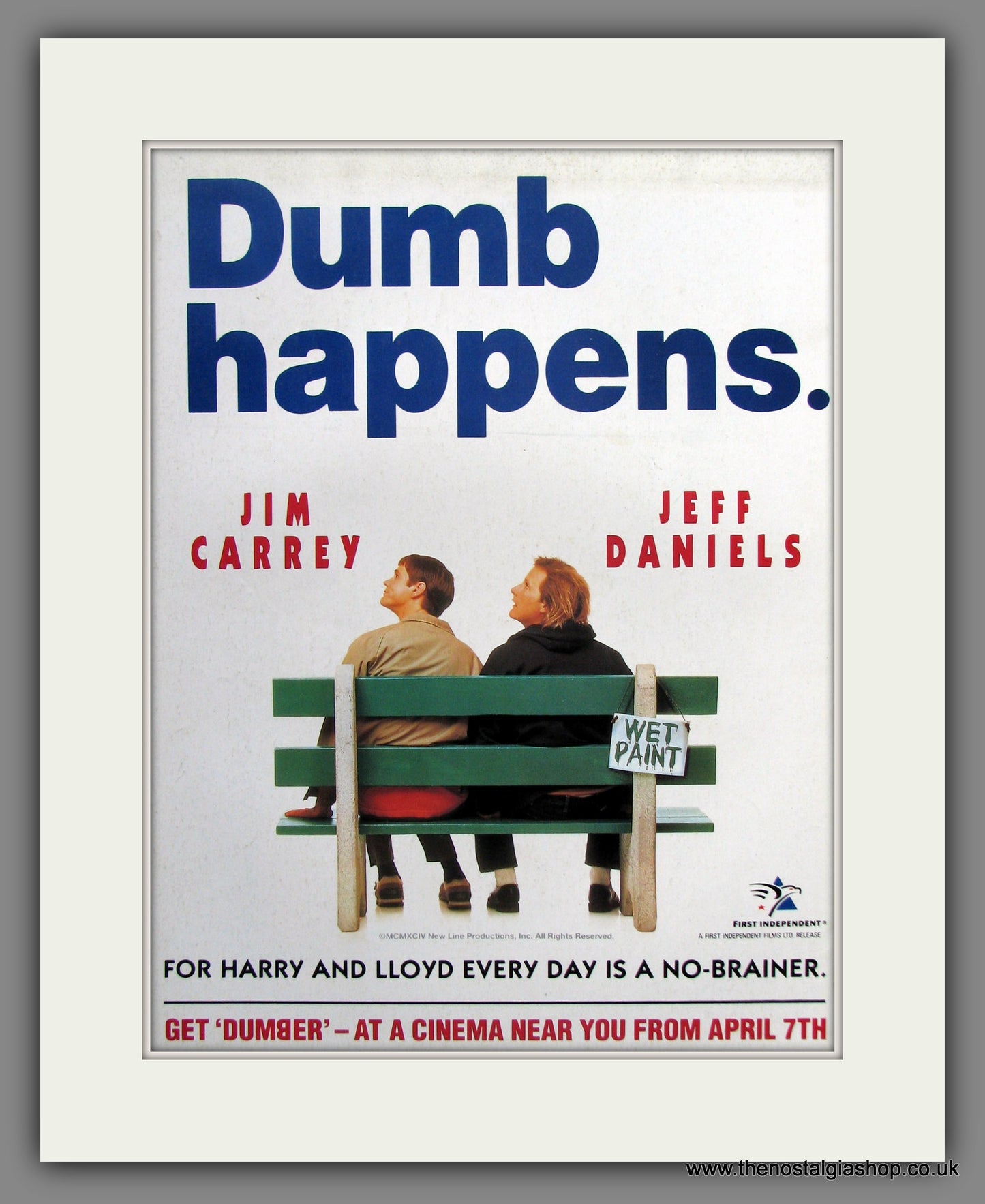 Dumb Happens. 1994 Original Advert (ref AD54845)