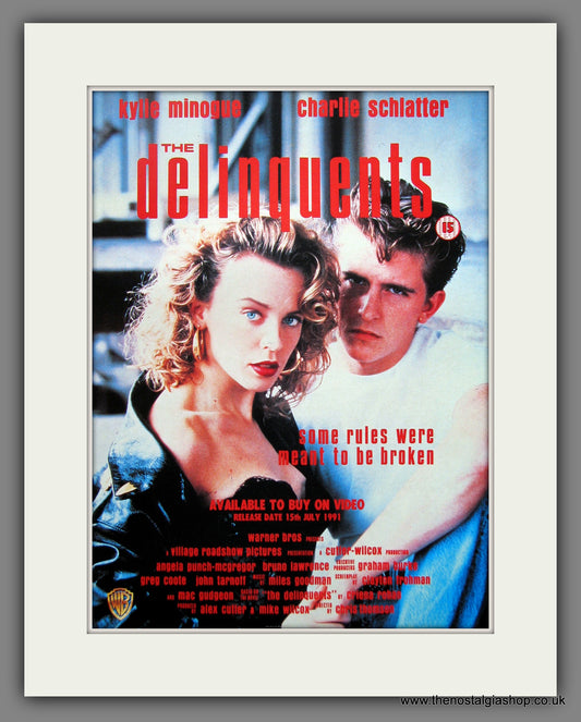 The Delinquents. 1991 Original Advert (ref AD54859)