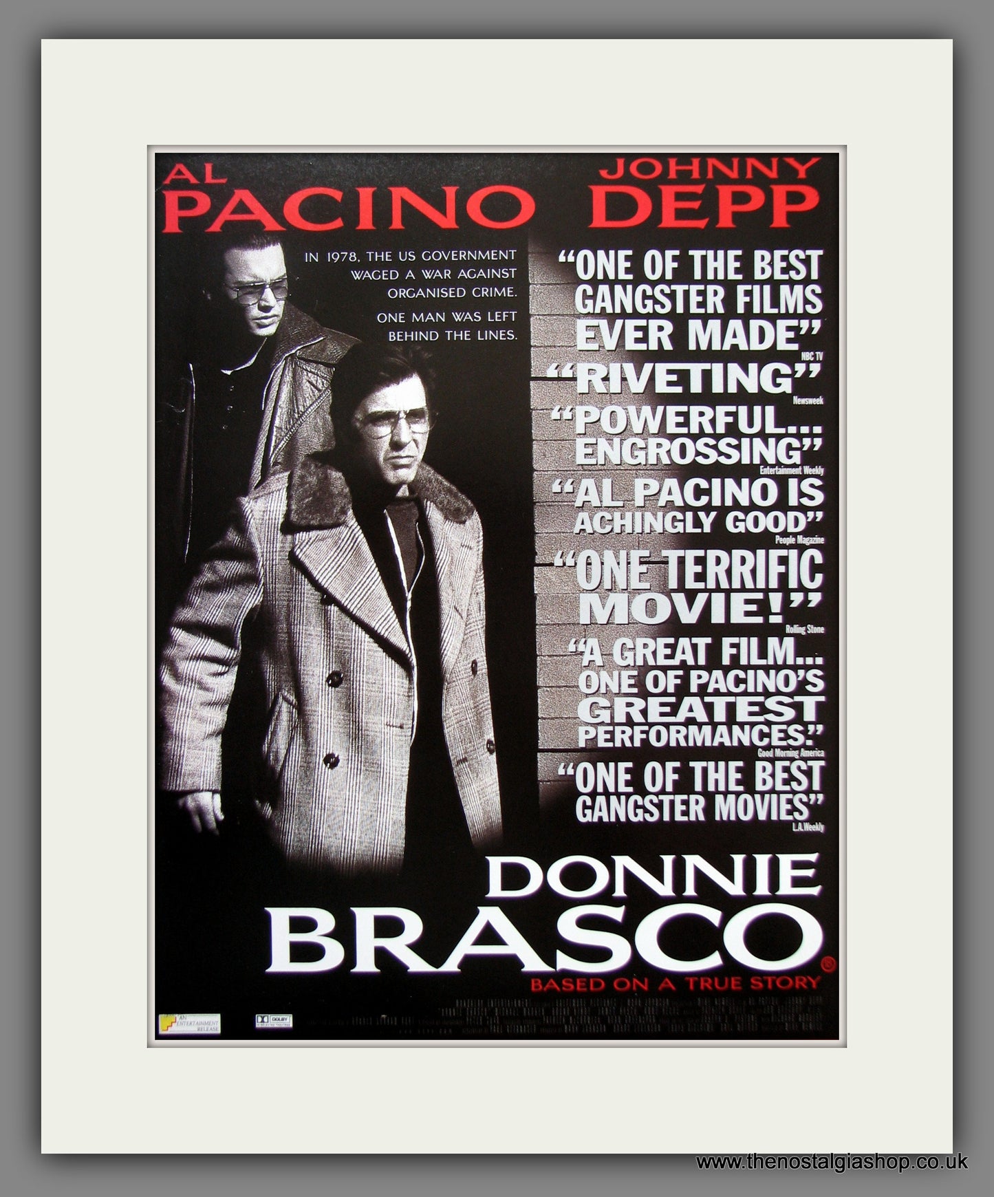Donnie Brasco. 1997 Original Advert (ref AD54861)
