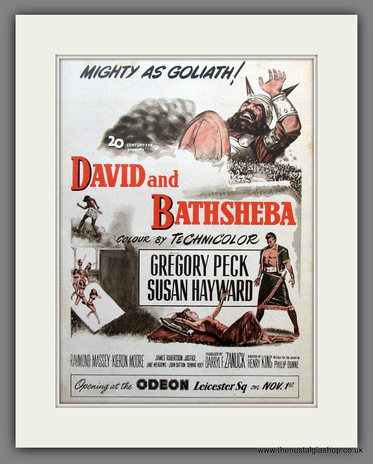 David And Bathsheba. 1951 Original Advert (ref AD54865)